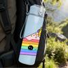 1PC Rainbow Layer Cake Cartoon 750ml Color Plastic Sports Water Bottle Leakproof Flip Straw Lid Suitable for Sports Office Home Use