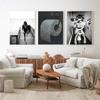 Modern Toilet Sexy Woman Canvas Painting Fashion Black White Roll Paper Posters Bar Girls Drinking Bathroom Wall Art Room Decor