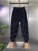 Heavy Thick Trend Jacquard Fashion Men's Casual Pants Warm Loose Thickened Straight Pants Men's Small Feet