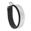 3.9in Motorcycle Exhaust Pipe Clamp Fixed Ring Stainless Steel Clip with Rubber Strip Universal