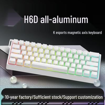 61-Key Custom Magnetic Switch Aluminum Gasket Mount Mechanical Gaming Keyboard
