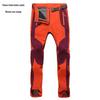Pantaloni Softshell Unisex pentru Exterior, Rezistenți la Vânt, Călduroși, pentru Drumeții - Impermeabili, Respirabili, cu Fleece, pentru Toamnă și Iarnă
