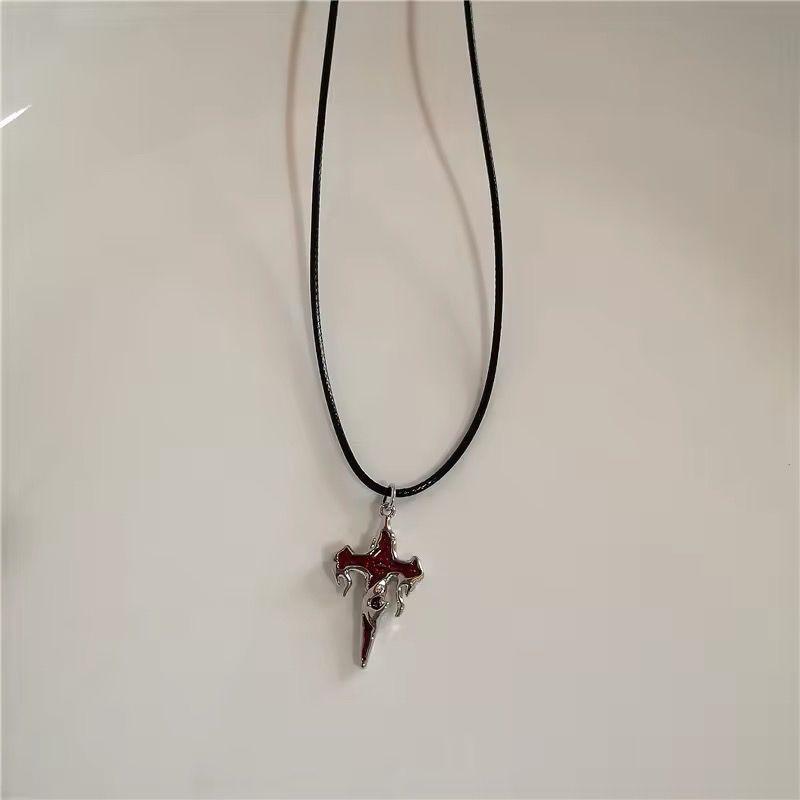 European and American cross-border y2k babes butterfly leather collar punk rock choker collarbone chain necklace foreign trade jewelry