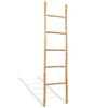 VidaXL Handtuchleiter mit 5 Sprossen Bambus 150 cm