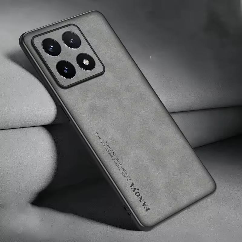 Luxury Sheepskin Leather TPU Shockproof Phone Case for Infinix/VIVO Zero 30 4G Plain Design Business Men