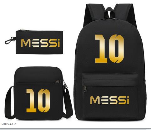 Youth Fashion Backpack Shoulder Bag Pencil Case Children'S Student School Bag 3-Piece Set