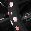 Steering Wheel Cover Neoprene Pink Sunflower Without Inner Ring Handle Cover