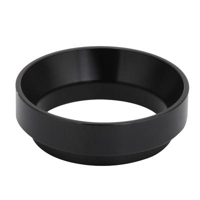 58mm aluminiowy uniwersalny pierścień dozujący kawę lejek wymienny do ekspresu do kawy (czarny)