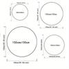 Sunset Turtle Abstract Design Round Area Rug - Soft Polyester, Non-Slip, Perfect for Bedroom & Living Room Decor,