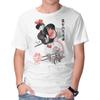 Unisex Crew Neck T-Shirt Delivery Service Sumi-e Graphic Short Sleeve Casual Tee