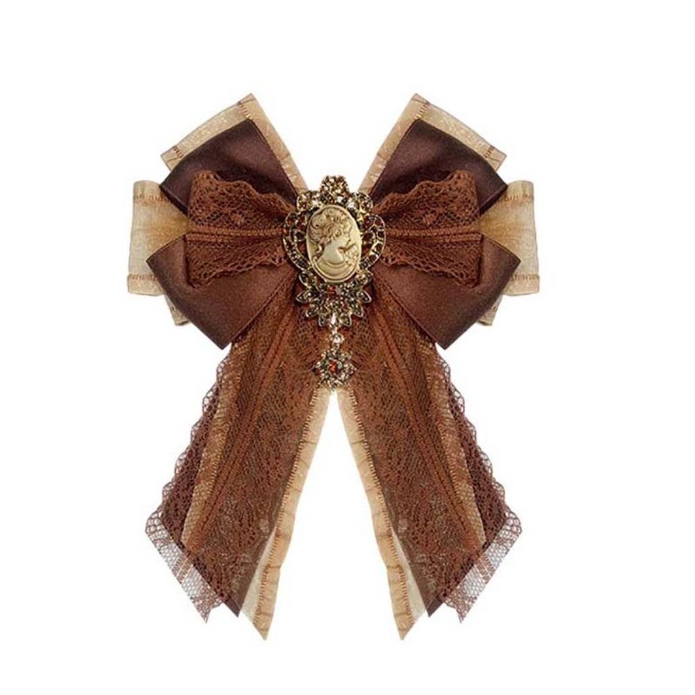 

Zinc Zinc Alloy Vintage Lolita Necktie Solid Color Decoration Shirt Tie Lace Ribbon Bow Tie Men