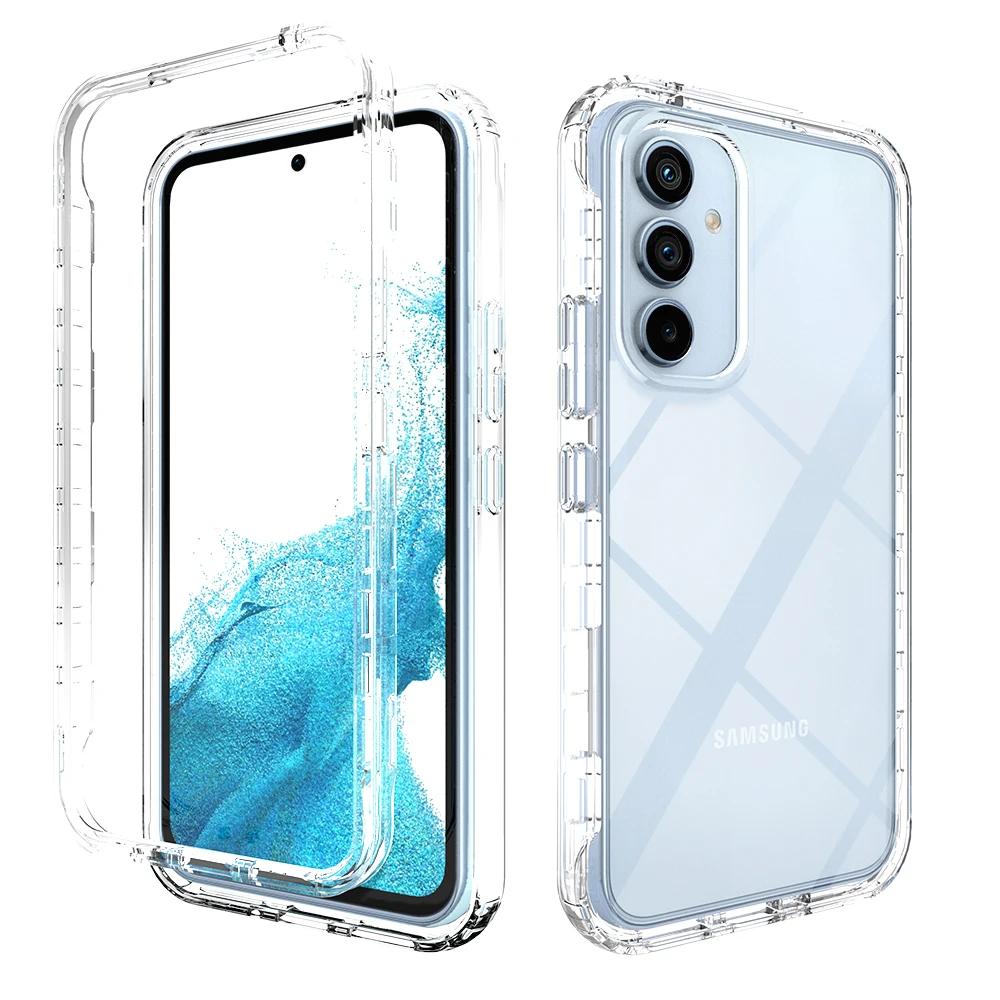 

For Samsung A17 A56 5G A55 A35 A16 A54 A15 s24 S25 ultra S23 FE S22 Plus S21 Phone Clear Case for Samsung Galaxy A54 5G A14 A34 for Galaxy S25 чистий