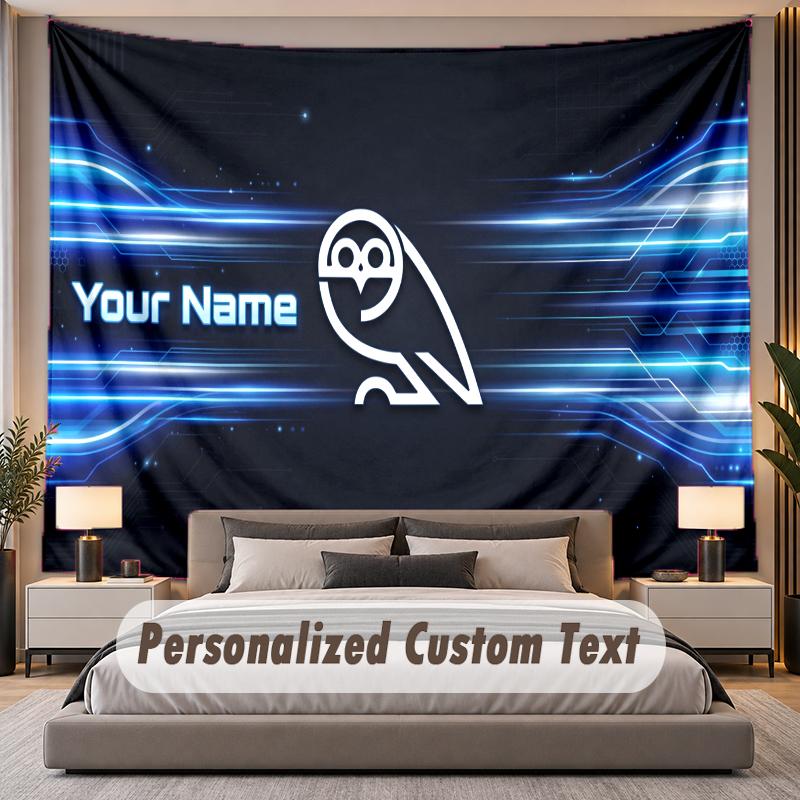Custom Name Text Tapestry Sheffield Wednesday FC Personalized Polyester Wall Tapestry For Bedroom And Room