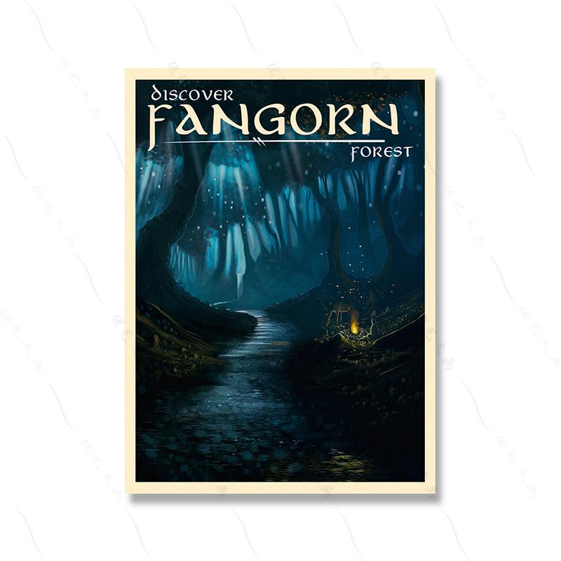 

Фільм Плакат Настінний Друк Ретро Подорож Абстрактне Полотно Вінтаж Плівка Середзем я Пейзаж Картина Толкієна Дитяча кімната Домашній декор 21x30cm No Framed