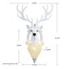 Deer Antler Wall Lamp: European Creative Lighting for Living Room, TV Background, or Bedside Décor