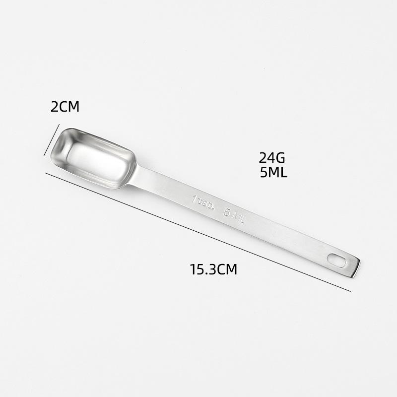 1 Pcs Stainless Steel Measuring Spoon Set Coffee Ingredients Cooking Baking Seasoning Tools Kitchen Accessories 6 specifications