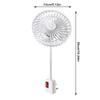 Portable 360 Rotatable Fan Low Noise Energy Saving Wall Fan EU Plug with Safety Cover UK Plug Fan for Kitchen Bathroom Dorm