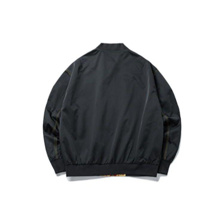 Anta Life Series Logo Print Zip Jacket Men Outerwear Black 152218606-2