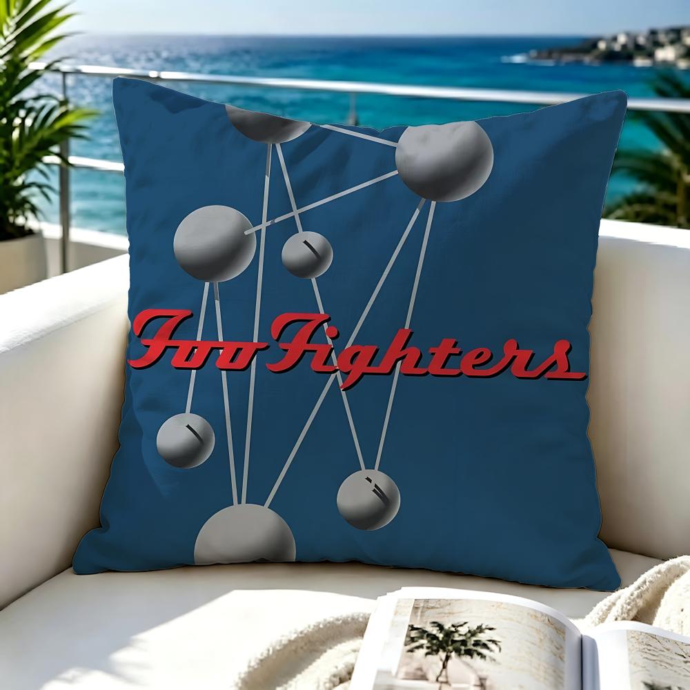 Band Foo Fighters Cushion Cover Soft Pillow Cover Twoside Printing Throw Pillow Case For Sofa Pillowcase Home Decoration