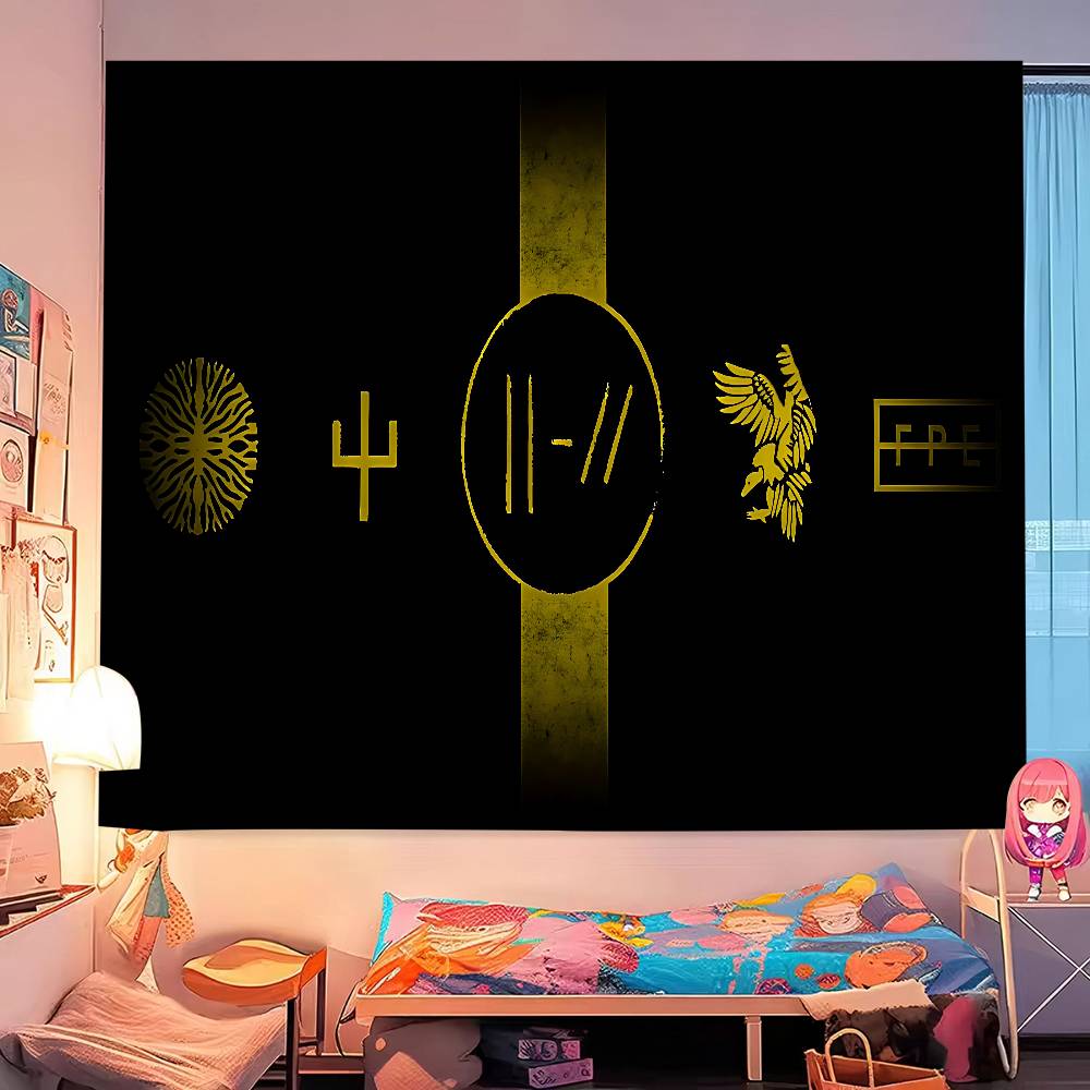 Twenty One Pilots Cartoon Tapestry Bohemian Wall Tapestries Mandala Home Decor