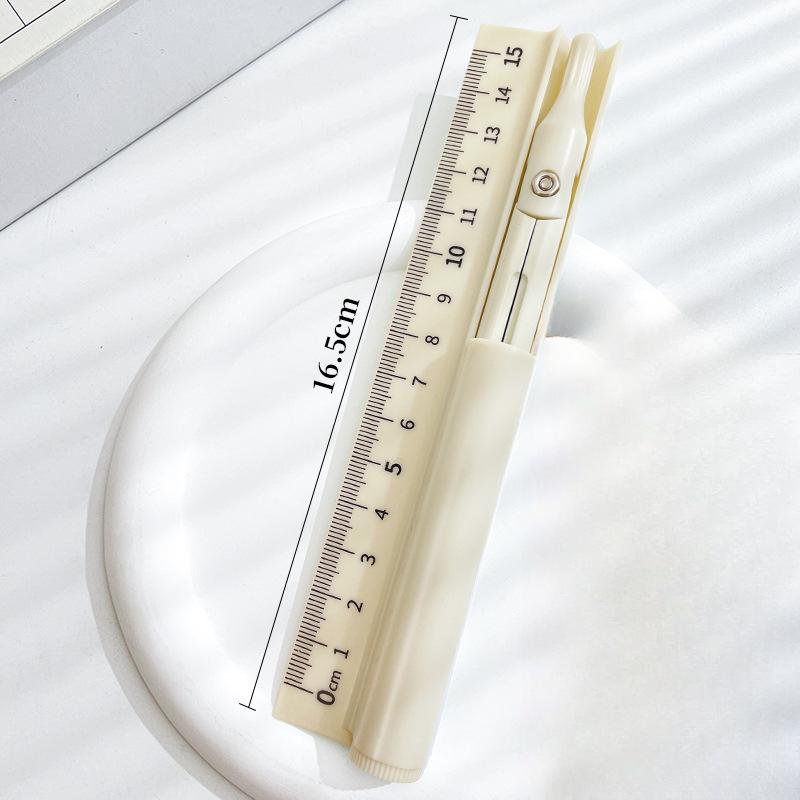 

3 В 1 Багатофункціональна лінійка-циркуль Вбудовані високоестетичні інструменти для малювання для початкової та середньої школи синій