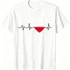 Fun I Love Poland Pattern Print Men's T-shirt Summer Men's and Women's Casual Fashion Tops Men's Short Sleeve T-shirt Oversize Clothing
