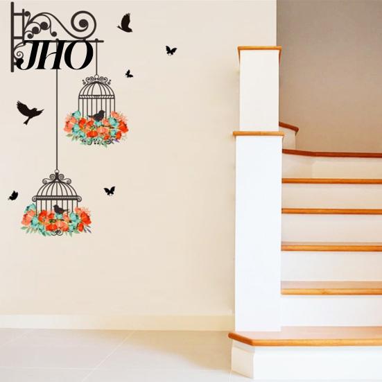 Birdcage Kids Room Bedroom Living Wall Sticker DIY Art Decals Home Decor