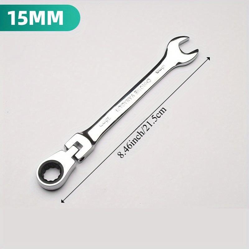 1Pcs Dual-purpose Plum Blossom Open-end Wrench, Industrial Grade Adjustable Ratchet Wrench, 72 Tooth Quick Wrench, Plum Blossom Wrench