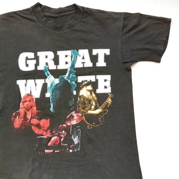 Vintage Great White Psycho Cities S to 5XL SE096 FREE SHIPPING Unisex T-Shirt S