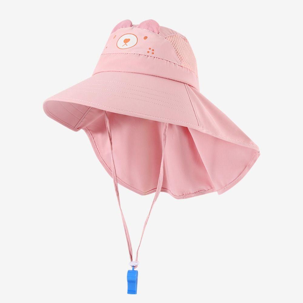 

Neck Ear Cover Children Sun Hat Anti UV Travel Flap Cap Casual Beach Caps Summer
