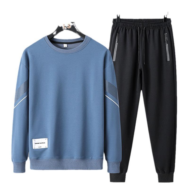 Men's Fashion Sports Hoodie Two-Piece Set - Autumn/Spring Casual Suit