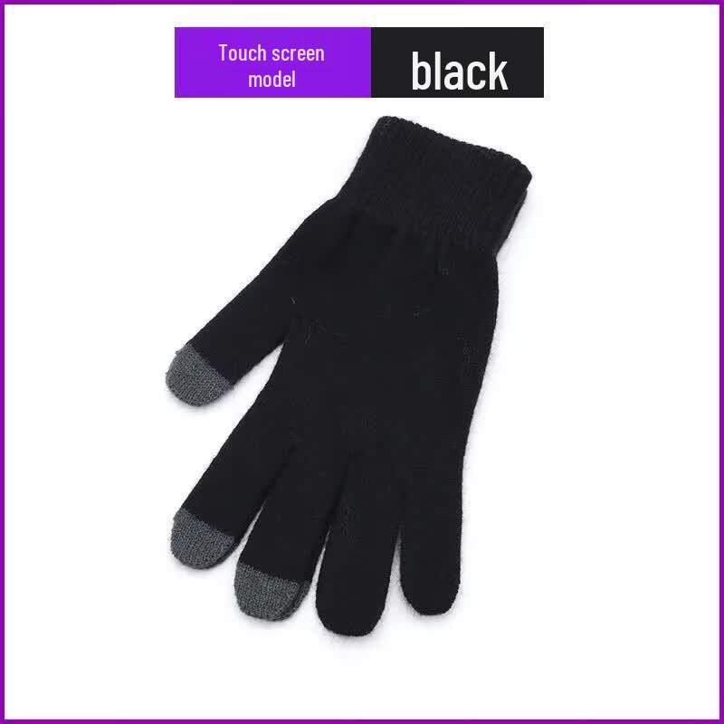NARWHALS Cashmere Touchscreen Warm Gloves M чёрный