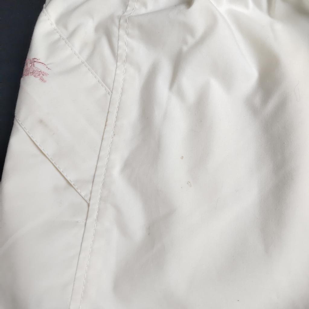 Made In Japan BURBERRY BLUE LABEL Mini Skirt S Women White(USED)