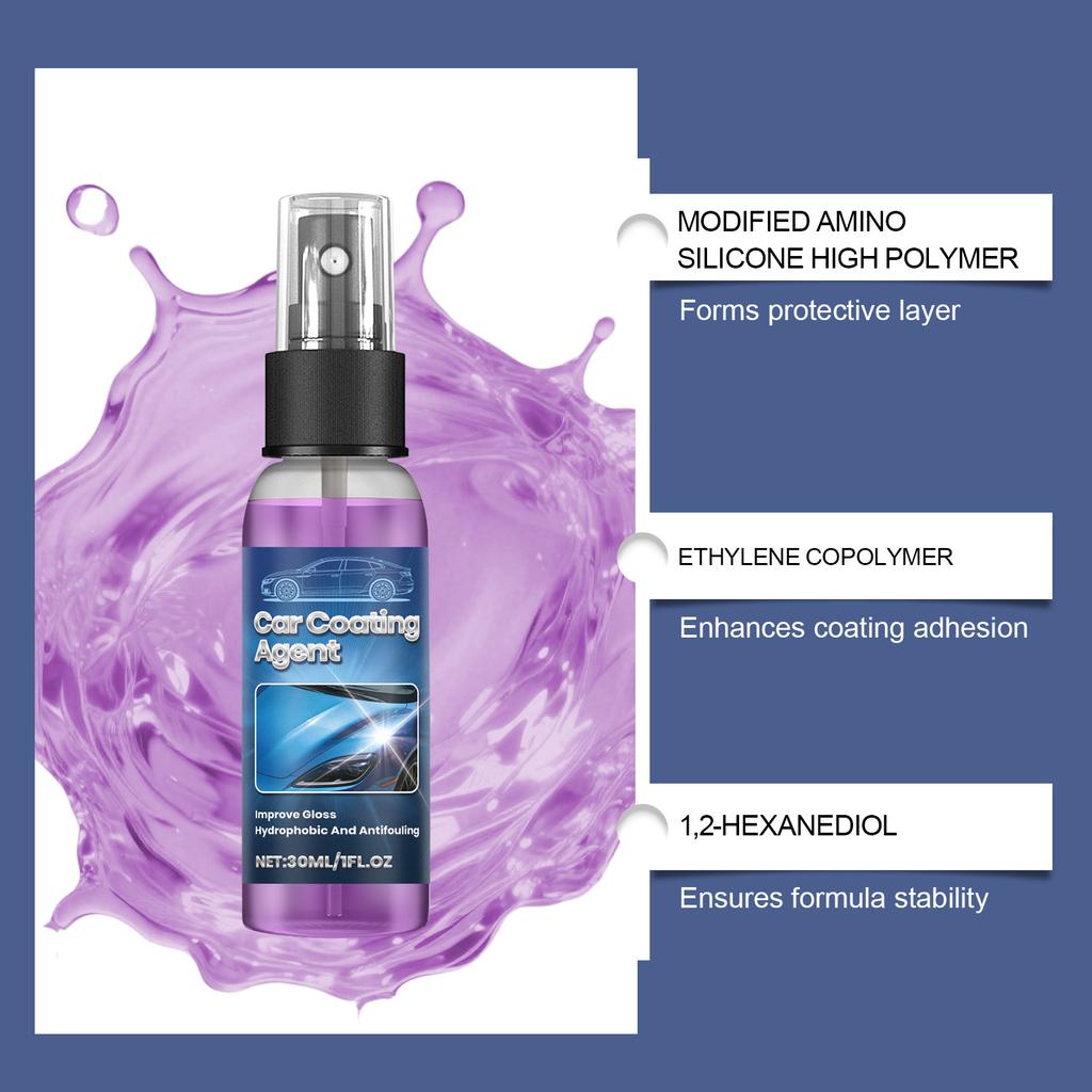 Car Coating Agent: Agent for Car Paint, Gloss Restoration, Waterproofing, External Care Coating Agent 30ML