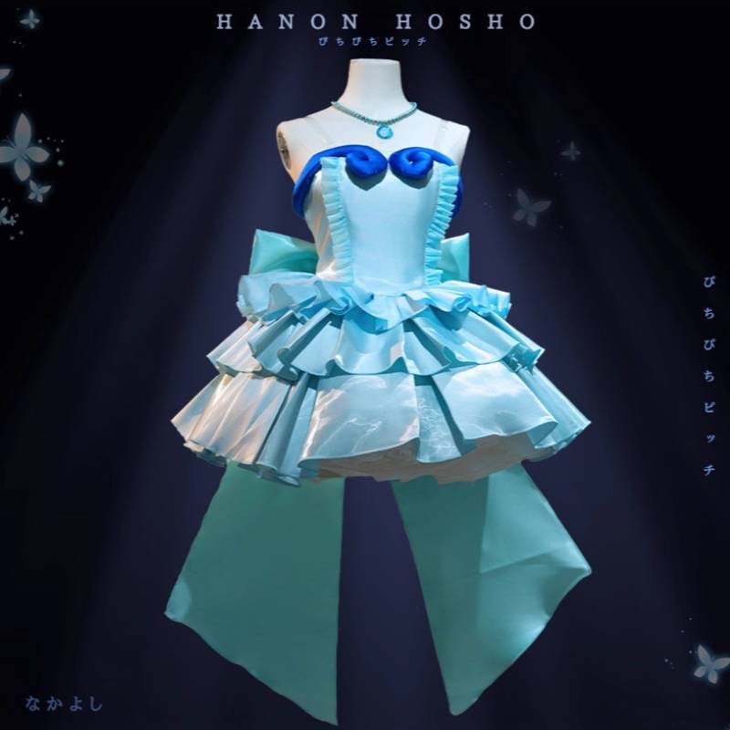 Mermaid Melody Hanon Hosho Cosplay Costume With Polyester Fabric For Anime Fans
