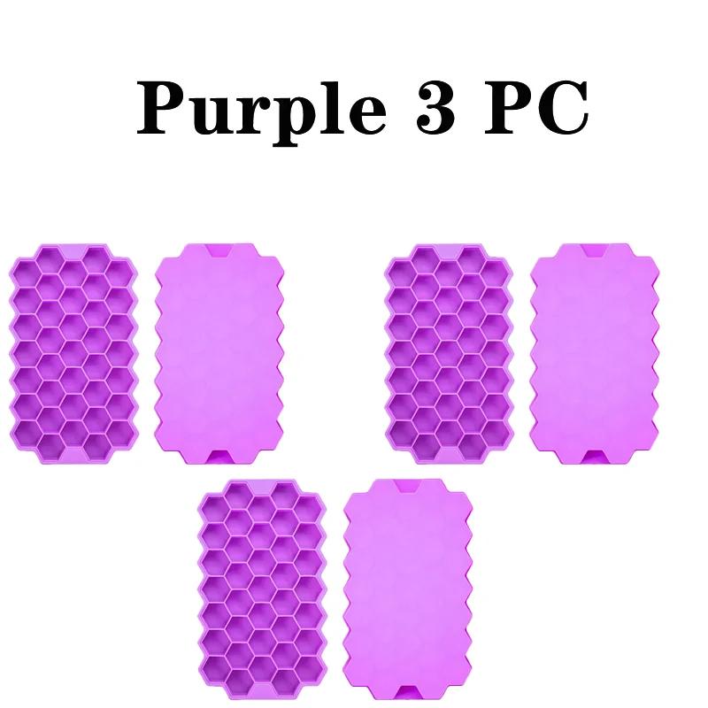 1/2/3/5Pcs Large Capacity Ice Tray Silicone Molds Honeycomb Ice Cube Molds For Chilled Drinks Whiskey Cocktails Food