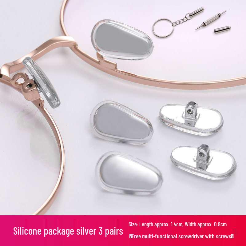 Eyeglass Repair Kit: Screwdriver Set, Nail Cutter, Nose Pads, Frameless Accessories