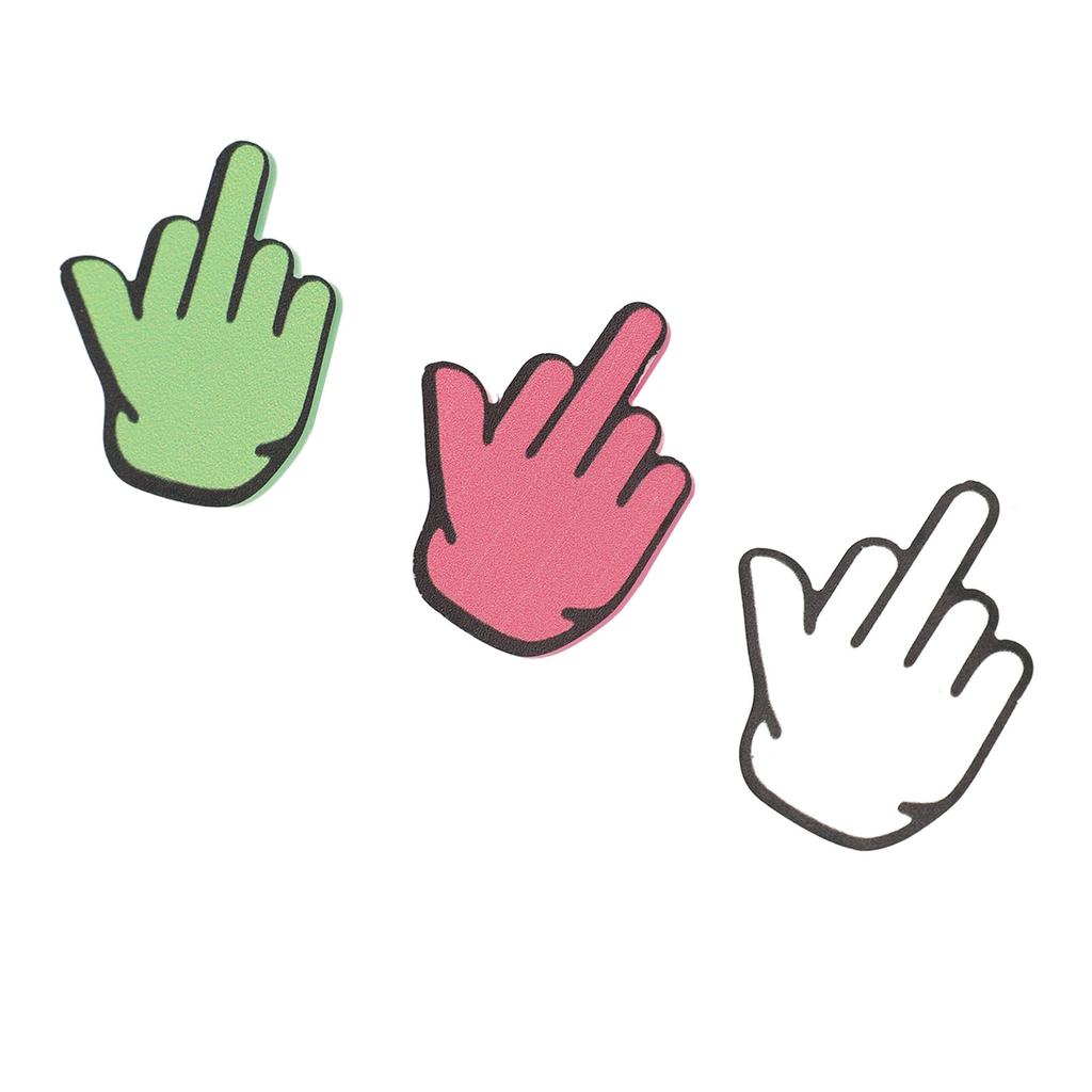 6PCS Suction Cup Middle Finger Sticker Funny Powerful Suction Multipurpose Wear Resistant for Phone 