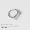 eManco Stainless Steel Punk Style Minimalist Round Ring Gold Plated Women's Rings for Parties and Festivals