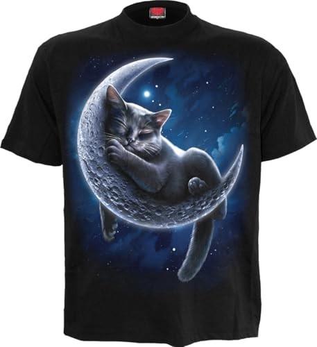 Spiral - VELVET MOON (Unisex Black Short Sleeve T-Shirts) Ex Ex Large 2XL