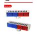 Solar-Powered Red/Blue LED Warning Strobe for Roadblocks and Construction Sites