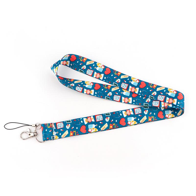 Medical signs Credential Holder Keychains Neck Lanyard For Pass Card Credit Card Holder Keychain Straps Mobile Phone Wholesale