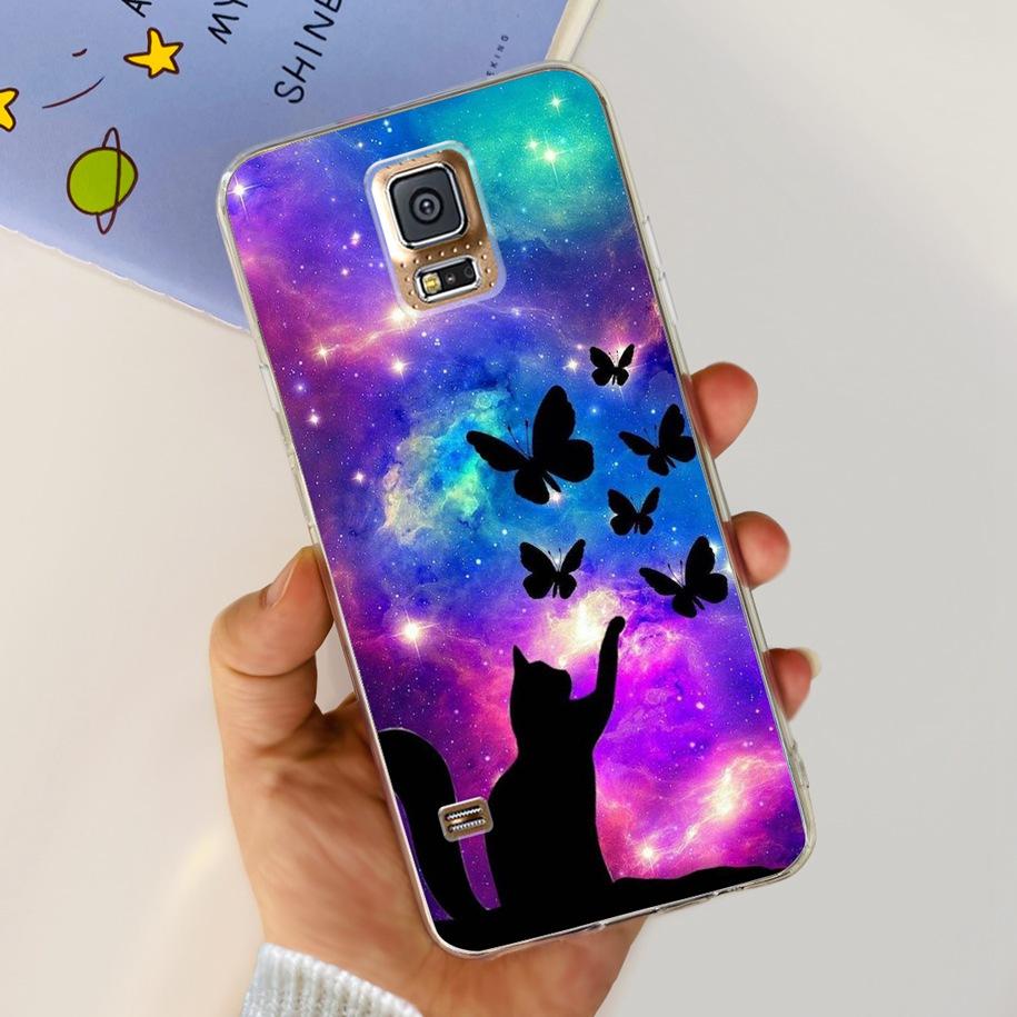 For Samsung Galaxy S5 Case G900F G900I i9600 S 5 Back Cover Cool Painted Soft Silicone Clear Phone Case For Samsung S5 Neo Coque