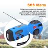Portable AM FM Radio, Emergency Outdoor Solar Radio, Hand Crank Radio with LED Flashlight, SOS Alarm, 5000mAh