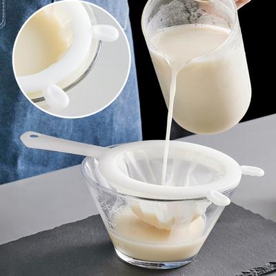Filtro a Rete con Foro per Appendere Manico Isolato ad Alta Densità Design Binaurale Residui del Filtro Colino per Latte di Soia per Cucina