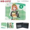 The Quintessential Quintuplets Anime Wallet Colorful Print Short Folded Coin Purse for Men Women