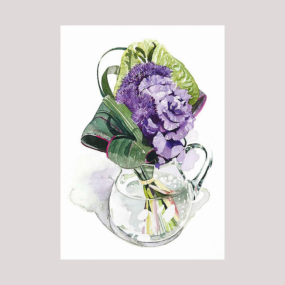 

Nordic Green Plant Холст Плакаты Цветочная Настенная Живопись Постер Ваза Эстетические Картины для Гостиной Домашний Декор 20x30cm