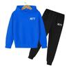 Fashion Casual 1977 Boys Girls 2 Piece Sets Tracksuit Kids Hooded Sports Suit Children Hoodies Sweatshirt Top+Pants Streetwear