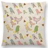 Floral Fantasy Fairy Tale Wonder World Cushion Cover Dreamscape Animals Deer Bird Fox Unicorn Owl Flowers Sofa Throw Pillow Case