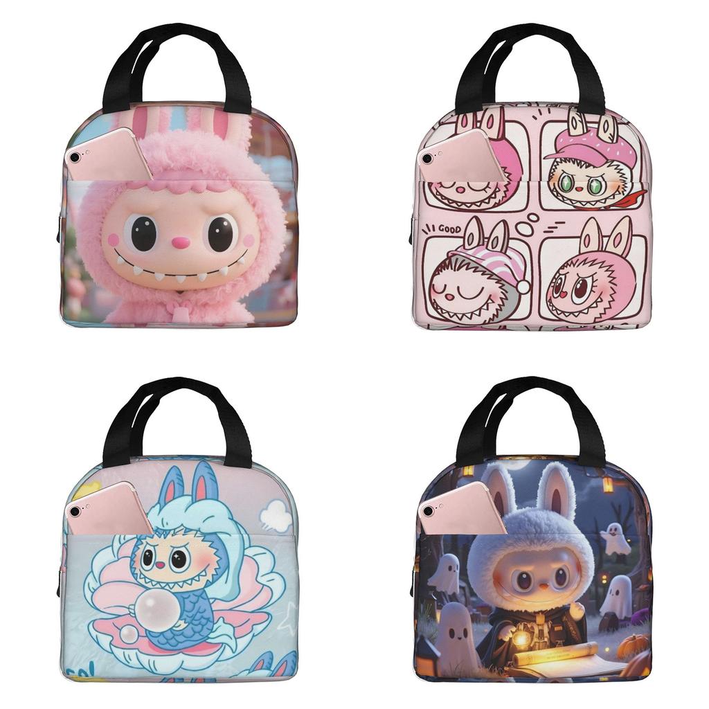 Picnic Bag For Primary And Secondary School Students Lunch Bag Cartoon Animation Printed Thermal Insulation Bag